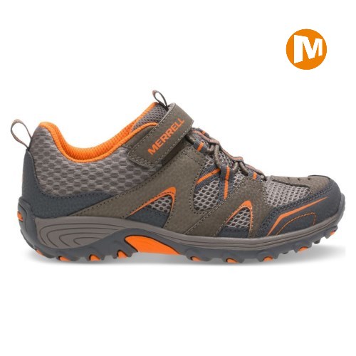 Merrell Trail Chaser Kids Trainers Brown UK.IXUQ